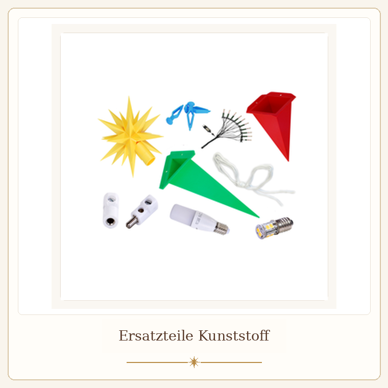 Ersatzteile für Kunststoffsterne im Sternelädchen